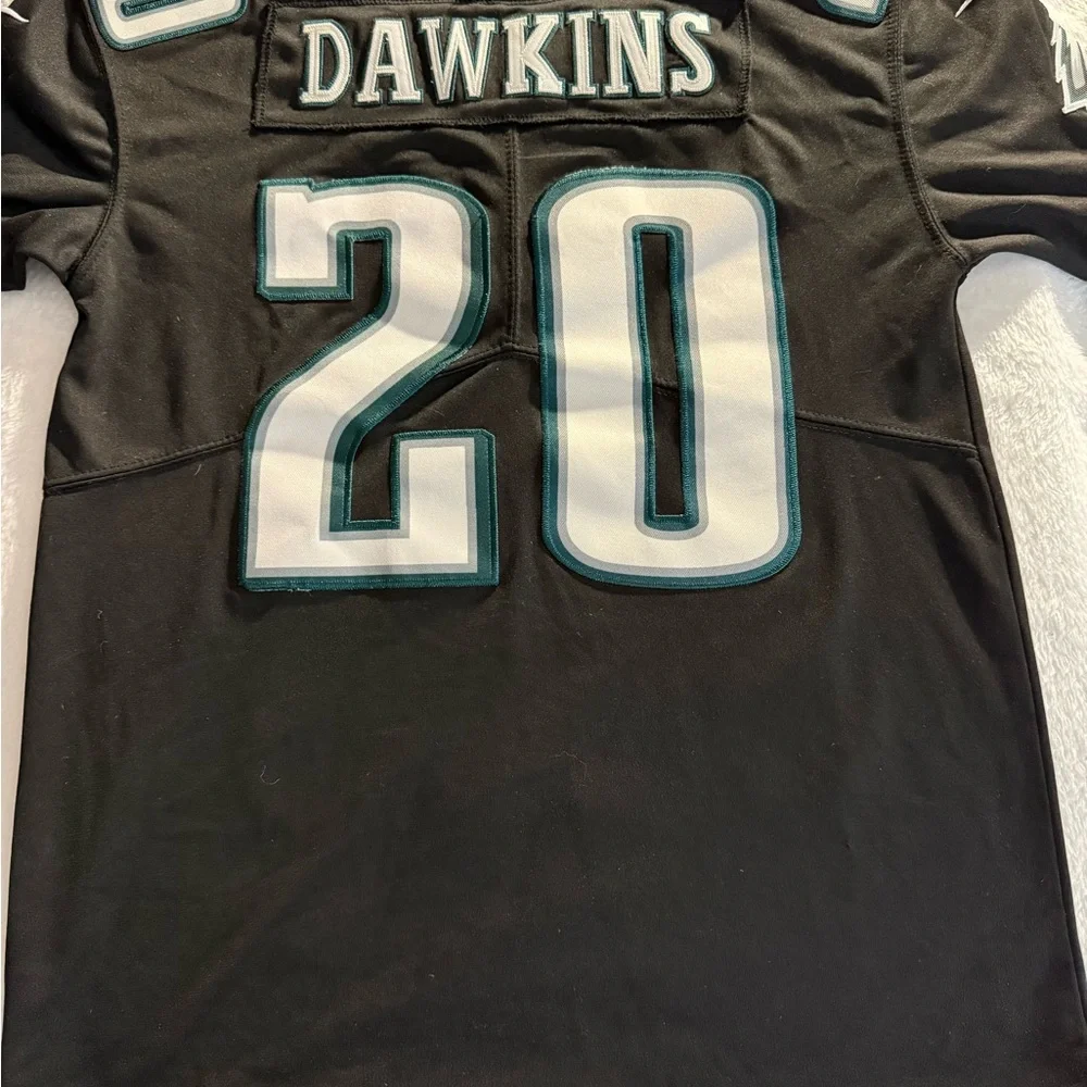 Nike kids Philadelphia Eagles black embroidered jersey of legend Brian Dawkins